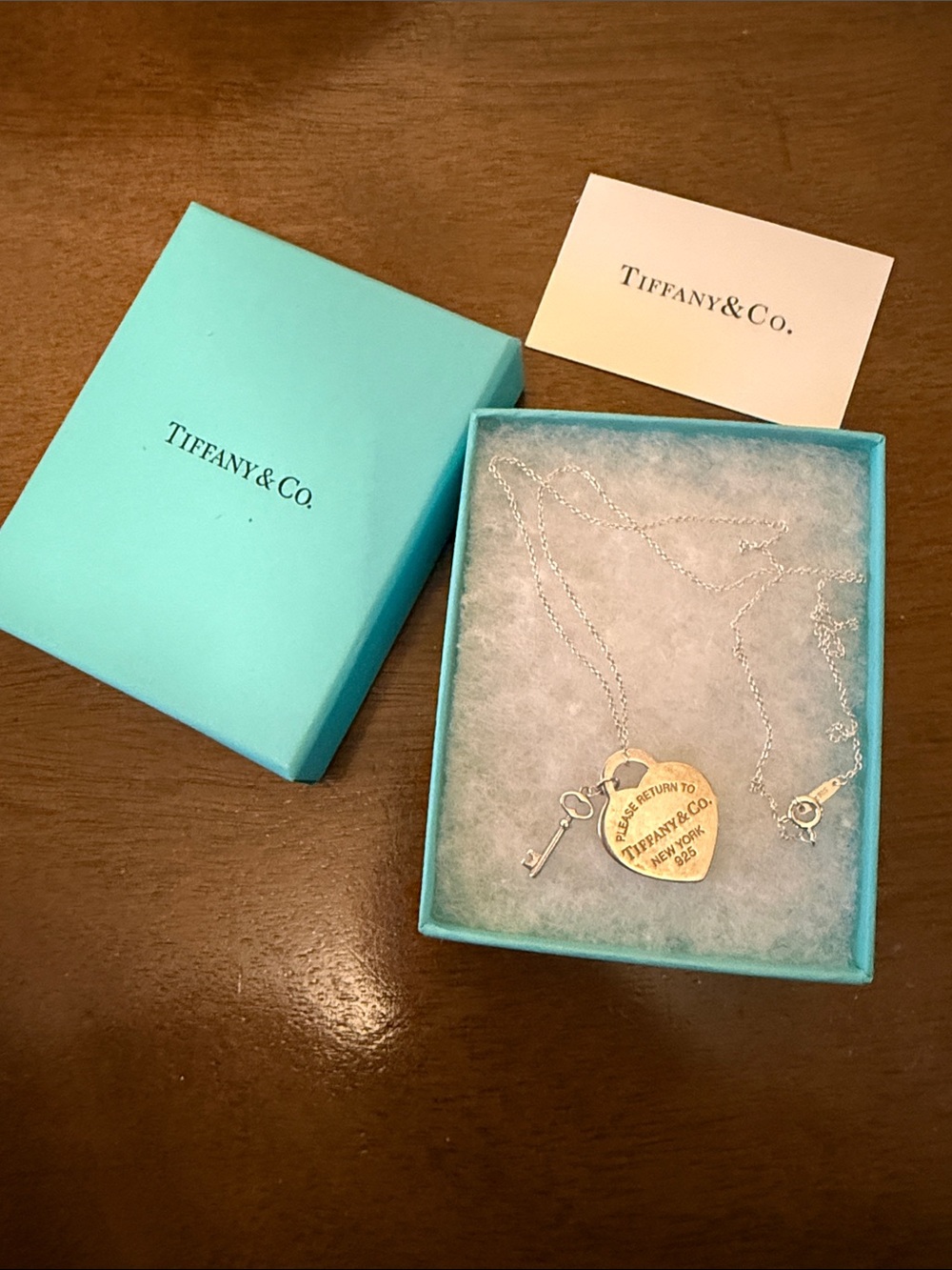TIFFANY & CO Return to Tiffany®
Heart Tag with Key Pendant in Silver